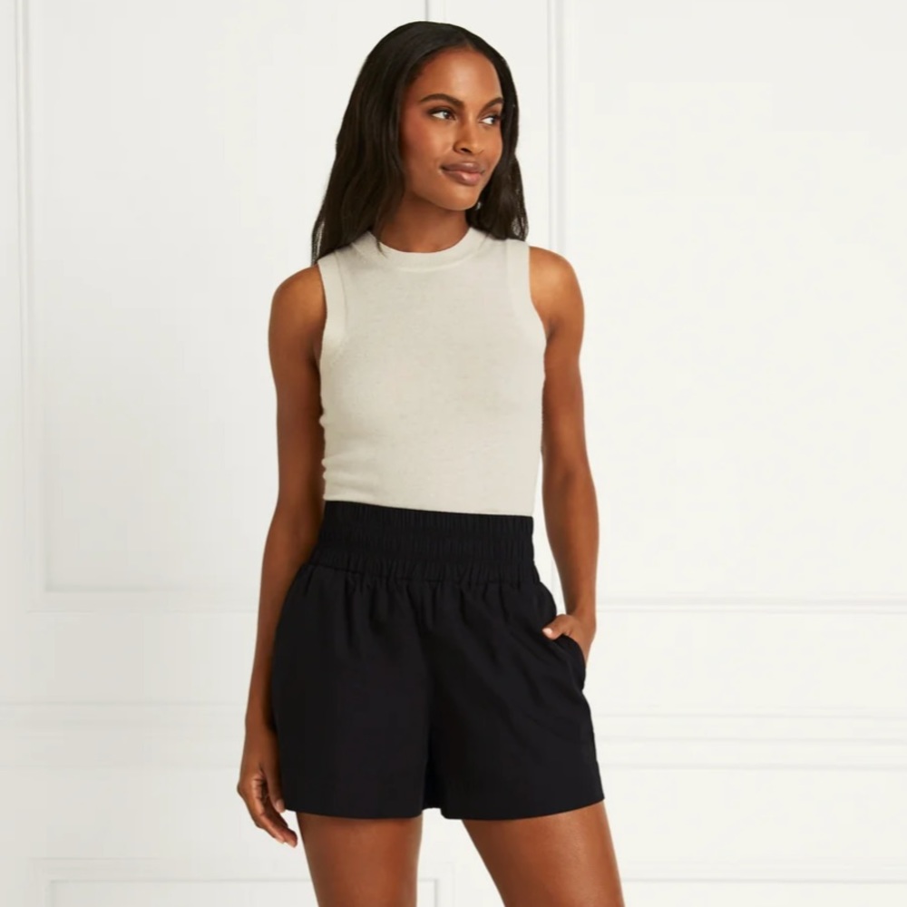 The Livie Nap Shorts in Black Cotton